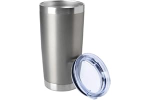 HASLE OUTFITTERS 20oz Tumblers Stainless Steel Mugs with Lid Double Wall Vacuum Insulated Coffee Cups for Cold & Hot Drinks (