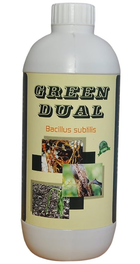 Green Dual - Bio Fertilizer - Bio Pesticide - Bacillus subtilis - Quantity : 1 Litre