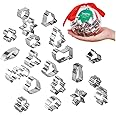 Beyond 280 Daily Use and Christmas Cookie Biscuit Cutters Set, Cute Mini Stainless Steel Shapes for Baking and Party ( 4.7in 