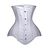 luvsecretlingerie Heavy Duty 26 Double Steel Boned Waist Training Cotton Long Torso Underbust Shaper Corset #8552-TC