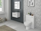 VeeBath Sphinx Sobek Back to Wall Toilet Unit 500x200mm High Gloss White view 2