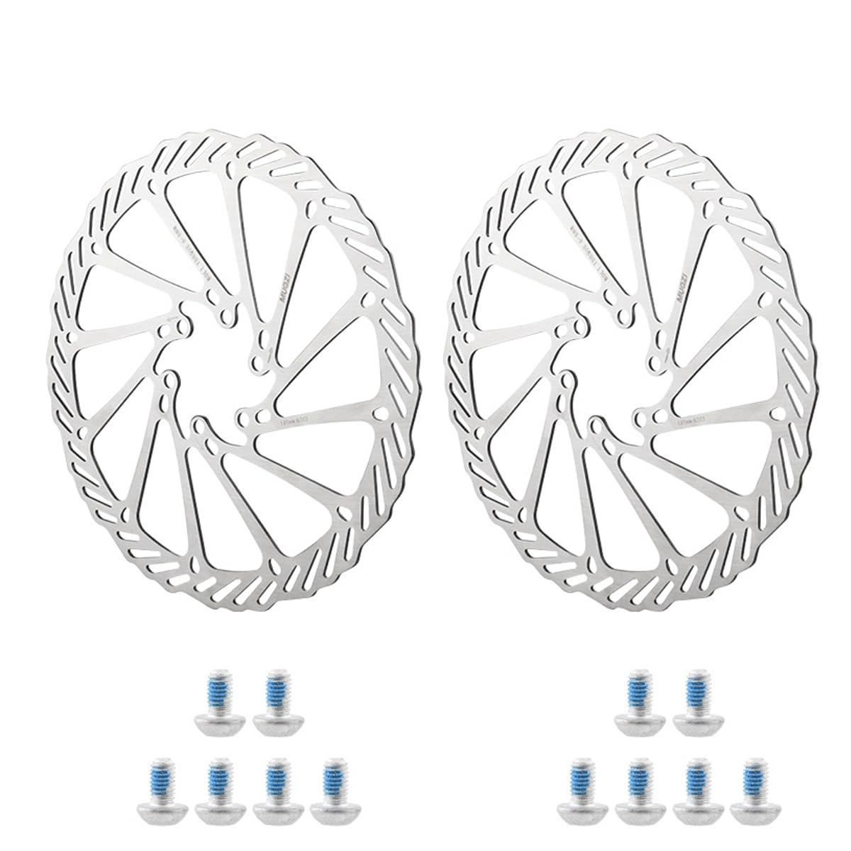 HOUSON 2pcs bicycle disc brake disc, bicycle brake disc with screws disc bicycle accessories for road bike mountain bike BMX MTB 180MM