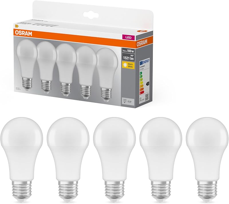 Lámpara LED Base bombilla forma A100 13W mate E27