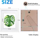 EGOFINE 14x11 Picture Frame Solid Wood with 10x8 Matt White 4 Pack view 3