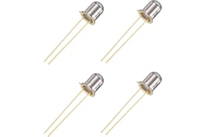 PATIKIL 5mm Photodiode, 4 Pack Photo Transistors Photodiodes Light Sensitive Diode Sensors Round Lens for Electronic Project
