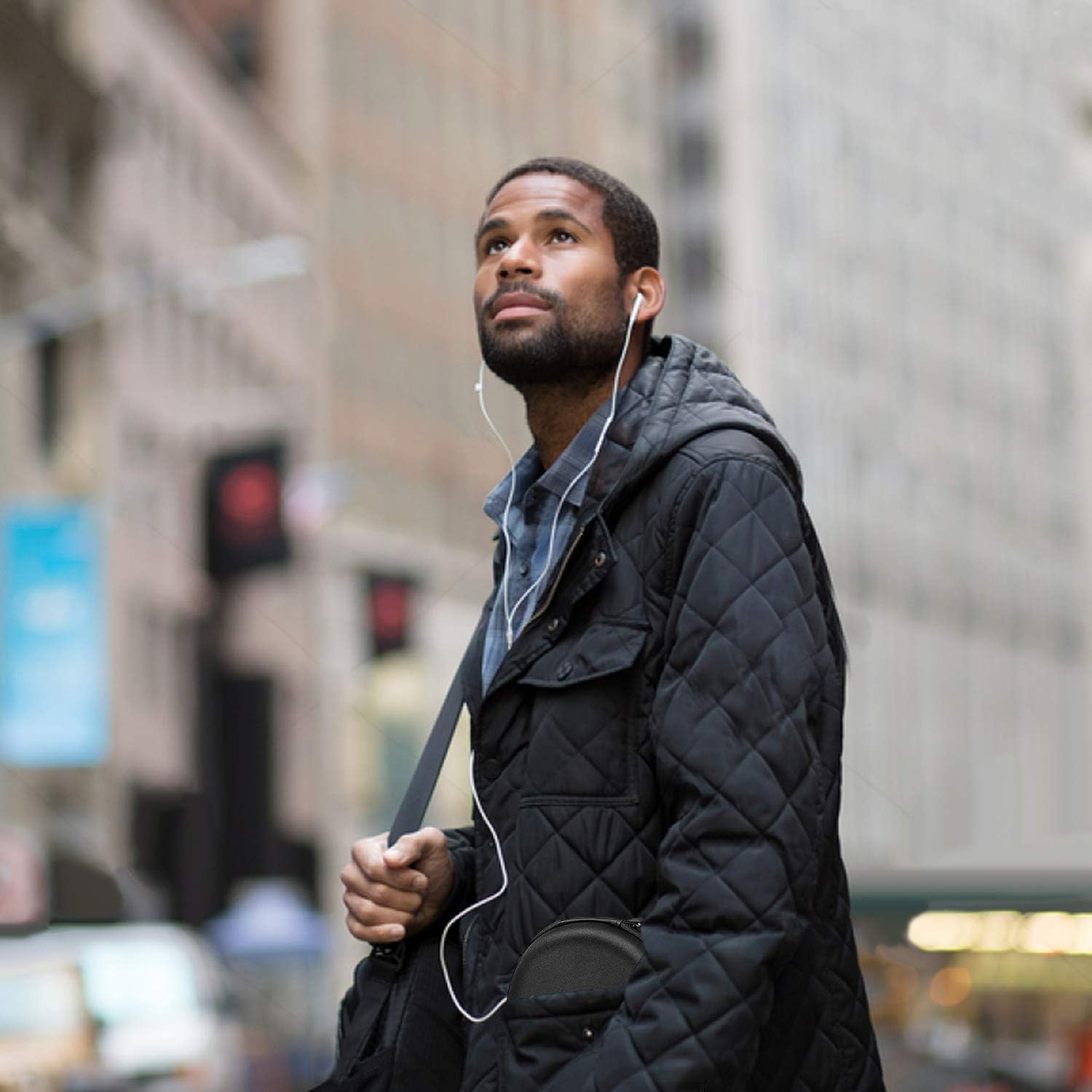 Portable CD Player Case Compatible with Deluxe/for ARAFUNA/for GPX/for Soulcke/for MONODEAL Personal Disc Player, Travel Carrying Stoarge Holder for Earphone & Cable (Box Only)