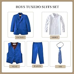 Boys Suits Size 16 Teens Kids Royal Blue Suit for