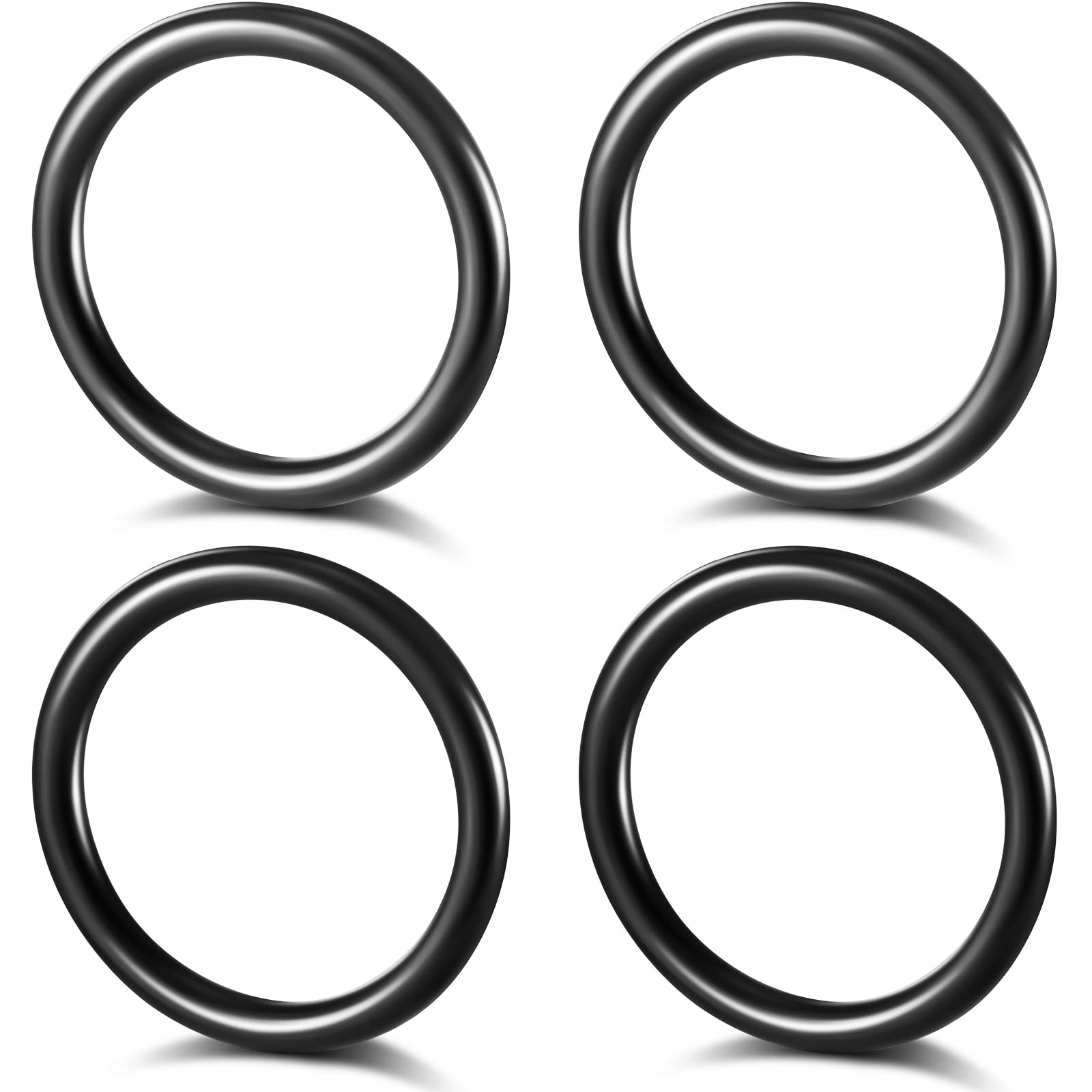 Photo 1 of Bumper Fender Fasteners O Rings Black Bumper Fasteners Washers Replacement Rubber Bands O Rings Bumper Quick Release Fasteners Washers for Car Bumpers (4 Pieces)