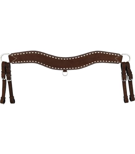 Showman Hair-On Cowhide Tripping Collar - 3.5 Inch Western Leather Horse Collar