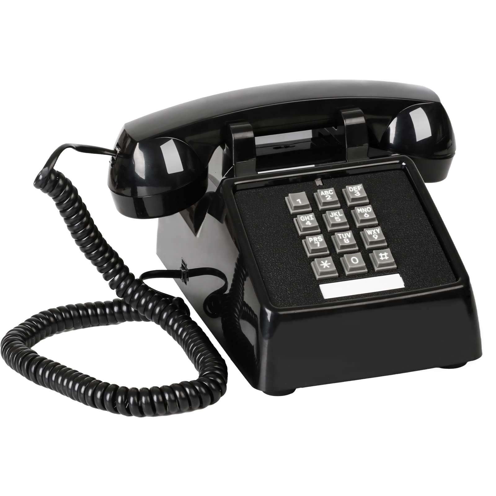 Photo 1 of Sangyn Classic Vintage Cord Phones for Landline Old Telephone with Mechanical Ringer Volume Control Retro Analog Desk Phone for Home House School, Black