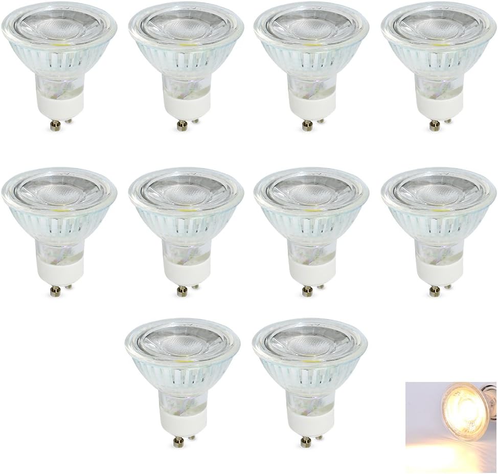 MR16/GU10 LED-Leuchtmittel, dimmbar, COB-LED, 5 Watt, 400 Lumen