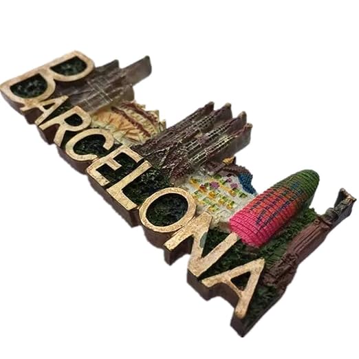 Weekinglo Souvenir Imán de Nevera Barcelona España 3D Resina ...
