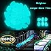 CCOQUS 100 Pcs Brighter Glow in the Dark Garden Pebbles,Decorative Glowing Stones for Walkway Yard,Fishbowl and Decor