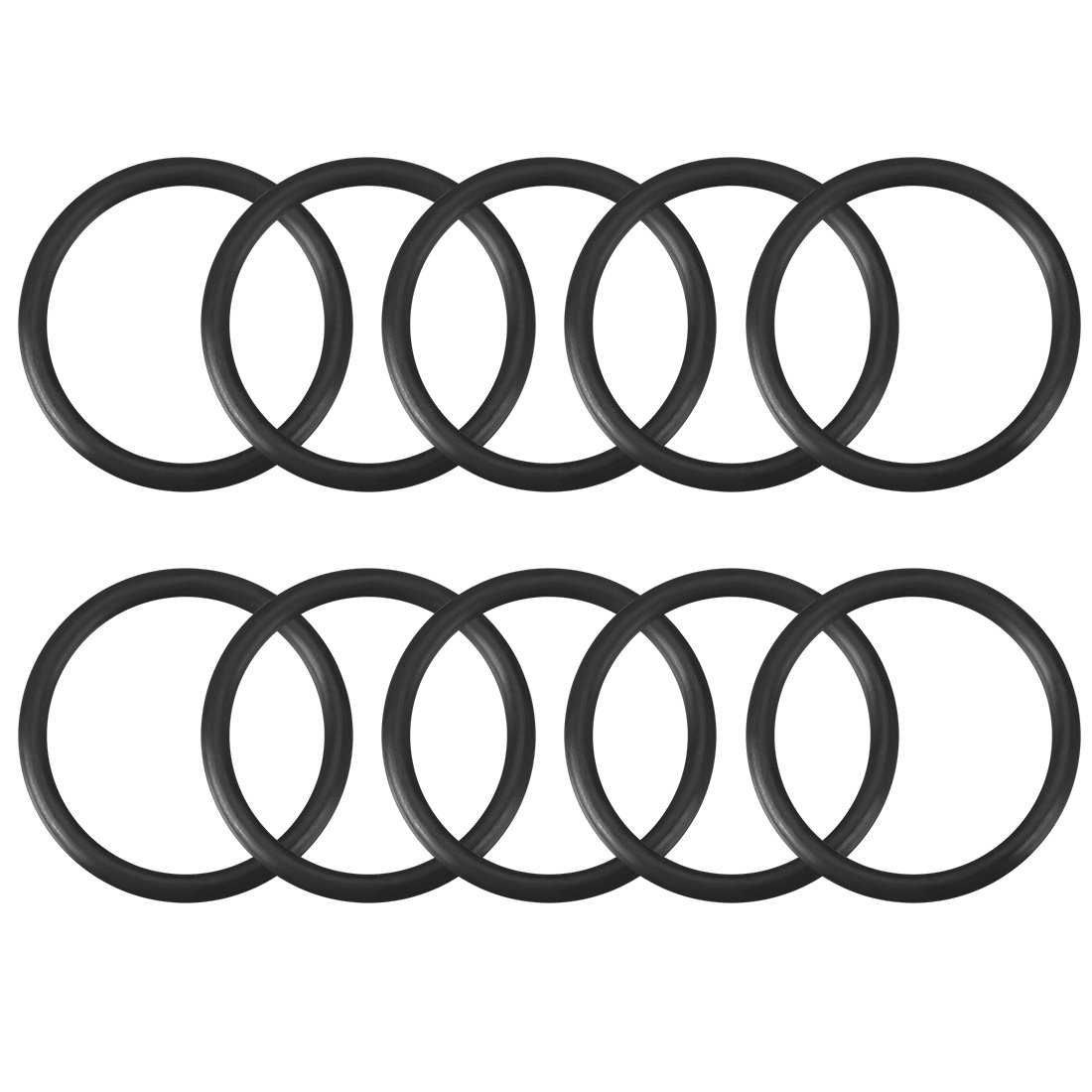 sourcing map Nitrile Rubber O-Rings 21.6mm OD 18mm ID 1.8mm Width, Metric Sealing Gasket, Pack of 10