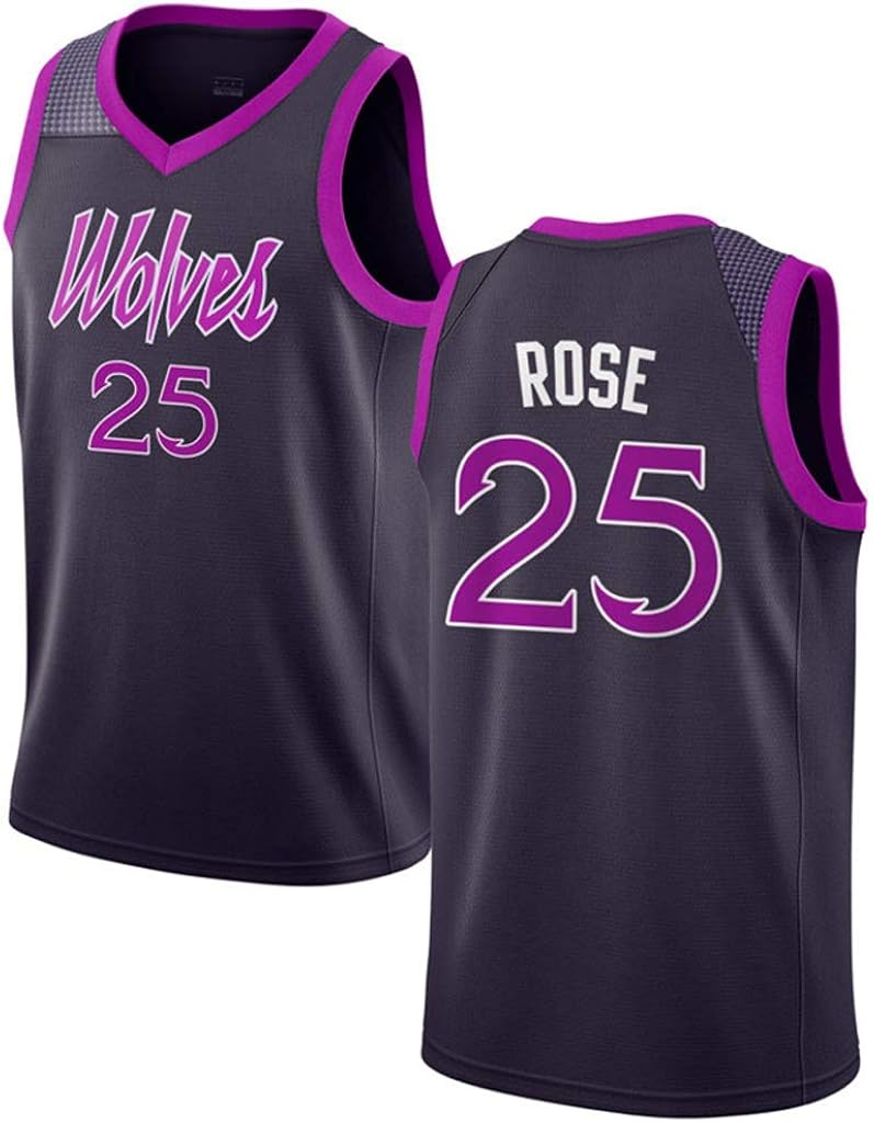 derrick rose purple timberwolves jersey