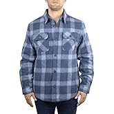 Jachs Men's Wool Blend Sherpa Lined Flannel Shirt Jacket