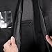 MaidMAX 60 Inches Extra Long Garment Bag Suit Garment Cover with a Transparent Label Holder, Zipper and Inside Pocket, Black