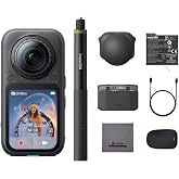Insta360 X6 Essentials Bundle - 8K 360 Camera with 1/1.1'' Sensors | Action Camera, Dual Custom Square 1/1.1" Sensors, Triple AI Chip, Replaceable Lens 2.0, 140 minutes 8K Video