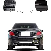 Goholy Car Rear Bumper Tow Hook Cover Compatible with Sports Mercedes Benz C Class W205 Sedan C300 C400 C43AMG 2019 2020 2021 Trailer Cover Cap 2058853303 Small Lid Towing Eye Cap Black