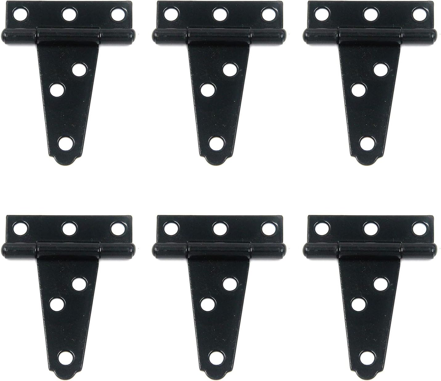 Tulead Door Hinges 2Inch TShape Gate Hinges Iron Strap