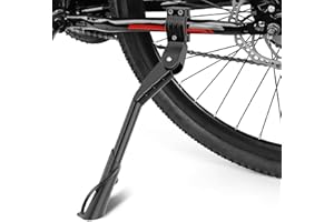 Cyfie Bike Kickstand for Adult's Bike, Adjustable Rear Side Bicycle Kickstands for 24 26 27 27.5 28 29 inch Mountain Bikes, Road Bikes, BMX, MTB, etc. Black for 24-29 inch Bike Wheel.