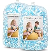 Hem Dgpsy Bean Bag Filler,10lbs Shredded Memory Foam Filling, Added Gel Particles, Very Soft for Bean Bag, Couch Cushion, Dog Bed, Pillows and Art Crafts