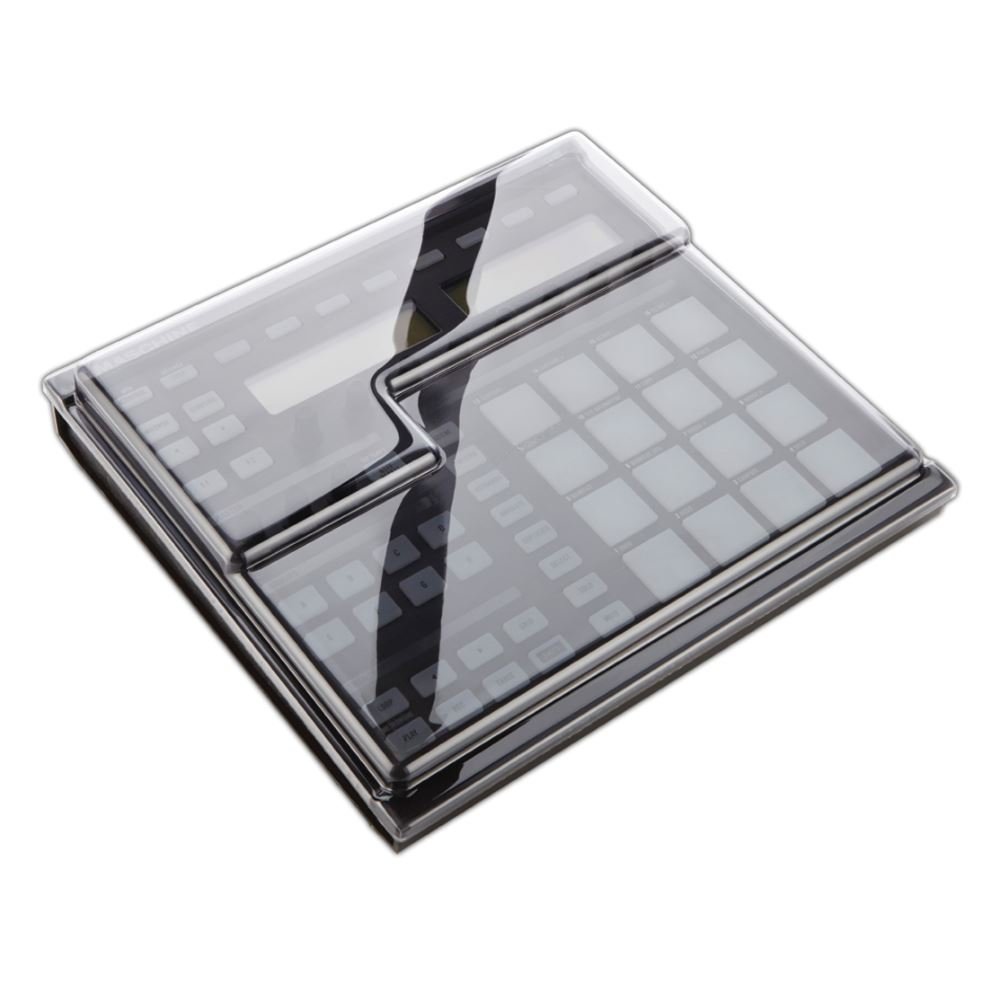 Decksaver Cover for Native Instruments Maschine MK2 (Soft-Fit) - Super-Durable Polycarbonate Protective lid in Smoked Clear Colour, Made in The UK