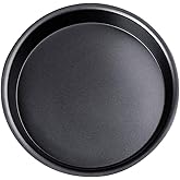 IME Pizza Pan Nonstick Pizzas Tray Sheet Carbon Steel Pie Pan Baking Pans Deep Dish for Home Kitchen Bakeware Bread Cake Handmade 10 Inch