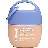 Alleyoop Sunsational Tinted Moisturizer SPF 50 for Face Broad Spectrum – 100% Mineral Face Sunscreen with Jojoba, Hydrating & Soothing Tinted Sunscreen, Vegan & Cruelty-Free (Glimmer)