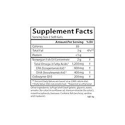Carlson - Super Omega-3 Gems + CoQ10, 1200 mg