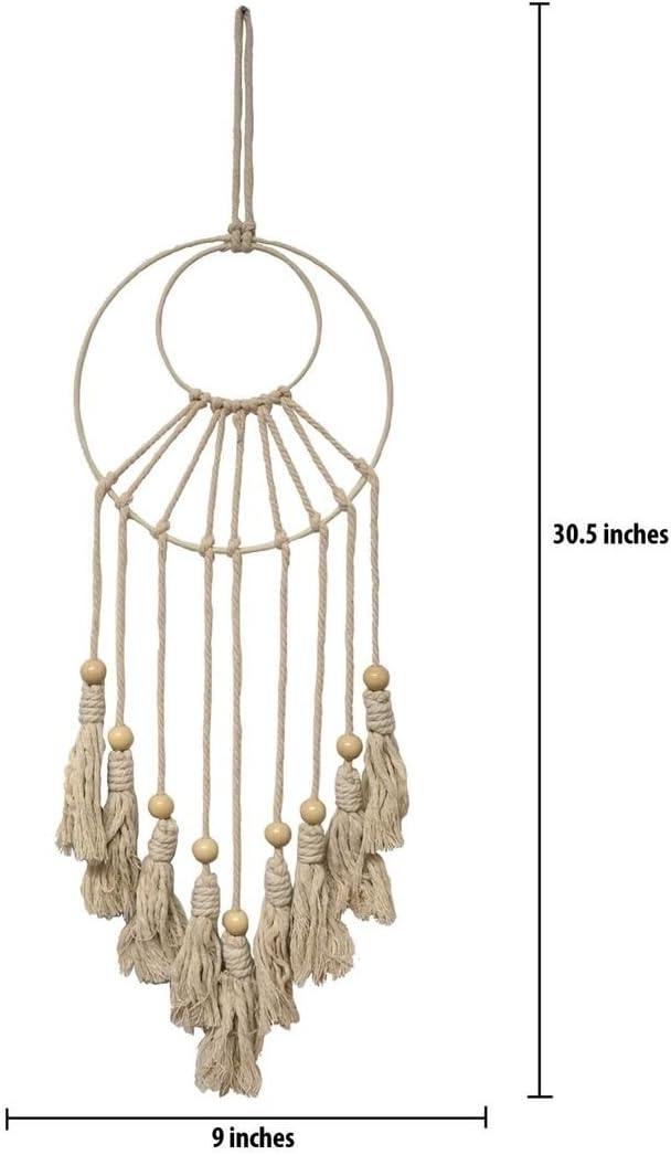 Great Selection Quick Delivery The Nifty Nook Macrame Dream Catcher Design Wall Hanging Decoration Boho Chic Home Decorative Wall Decor Bohemian Apartment Decorations Living Room Bedroom Decor Online