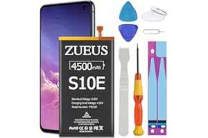 Galaxy S10e Battery ZUEUS 4500mAh Li-Polymer Battery EB-BG970ABU Replacement for Samsung Galaxy S10e SM-G970 G970F/DS G970U G970W with Screwdriver Tool Kit