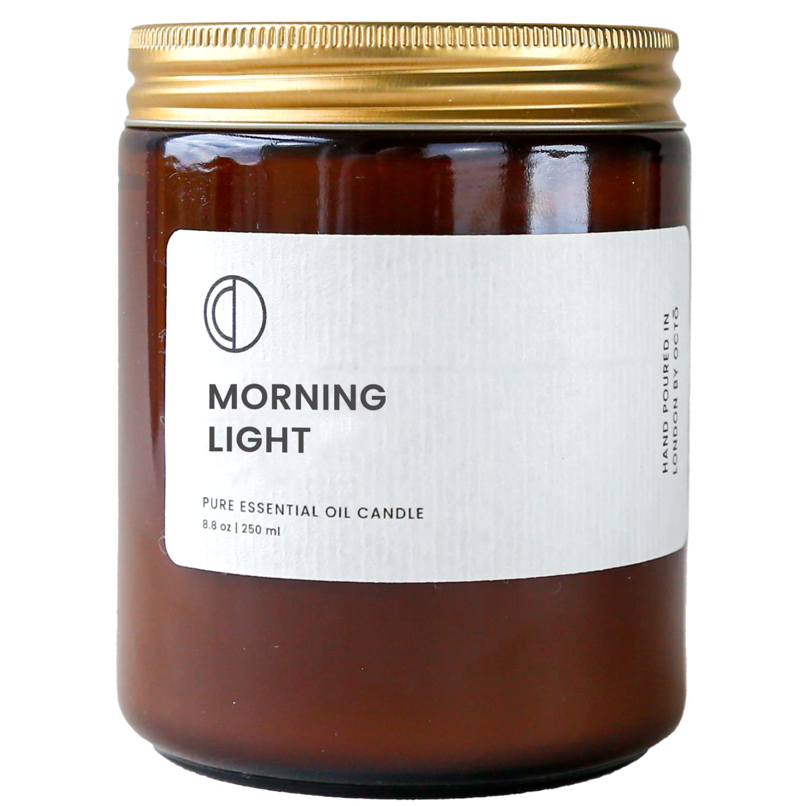 OCTŌ Morning Light Neroli + Lime + Basil | Scented Candle. Made with Essential Oils and Soy Wax 250ml
