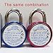 ABRAFOX 2-Pack Standard Dial Combination Lock Heavy Duty Word Padlock for School, Employee, Gym & Sports Locker, Case, Toolbox, Fence