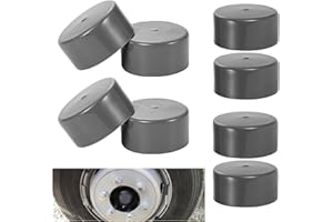 AEIMIAIDE 8 Pack Bearing Caps, 1.98 Inch Grey Rubber Dust Cover, Universal for RV Trailer Camper
