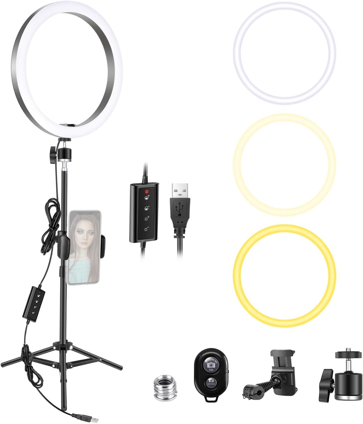 Neewer 10inch Led Ring Light with 32inch Light Stand Amazon.co.uk