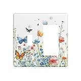 OILbiexn Light Switch Cover Vintage Watercolor