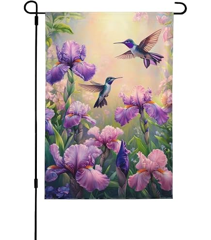 Toland Home Garden Bandiera Decorativa Per Esterni 'Morning Walk' - 100% Poliestere - 71x101,6 Cm - Decorazione Da Giardino, Portico, Patio - Prodotta Negli USA