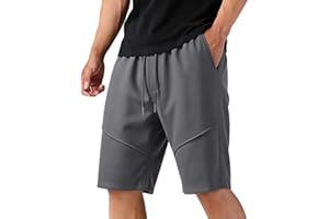 Mens Shorts 2026 Casual Drawstring Lightweight Work Athletic Gym Shorts Lounge Elastic Waist Summer Beach Sweatpants