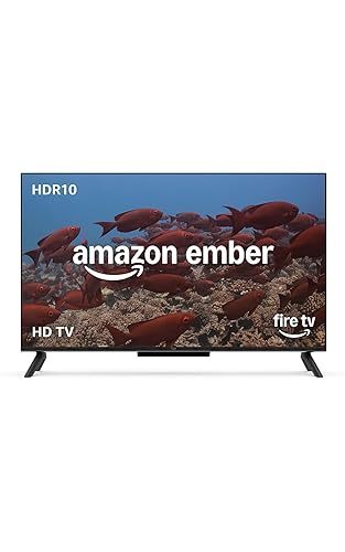 Amazon Ember 32" 2-Series with Fire TV (newest model), HD smart TV with Alexa Remote, fast streaming, Dolby Audio, Ambient Experience, free and live TV