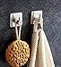 SIFAN 304 Stainless Steel Towel Hook, Bathroom Towel Hook, Coat Hook, 3M Stick Hook with One Replaced 3M Sticker