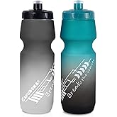 GIFUBOWA 24oz Bike Water Bottle Leakproof Squeeze BPA Free Bicycle Bottles Design for Cycling Riding, Running, Gym & Outdoor Sports 2 Pack