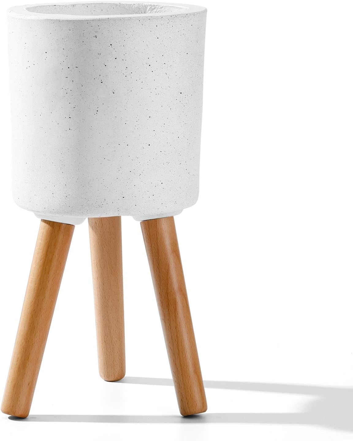 POTEY Floor Plant Pot Indoor 5.6 Inch Fiberglass Mid