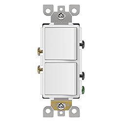 CML Double Rocker Decorator Light Switch, Dual