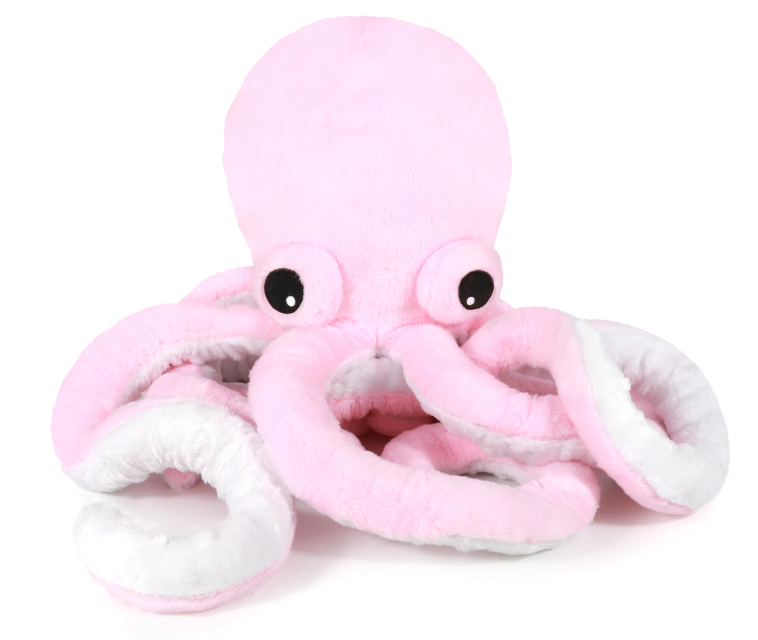ICE KING BEAR Cute Big Eyes Octopus Large Stuffed Animals Plush Soft Toy 22 Inches (Pink)