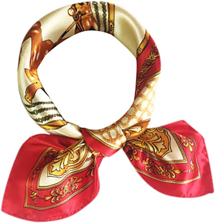 Women Scarves, Silk Like Scarf Women's Fashion Pattern Large Square Satin Headscarf (I)