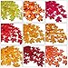 Zhanmai 500 Pieces 10 Colors Assorted Fake Silk Autumn Maple Leaves Artificial Fall Leaf for Weddings, Events and Decorating