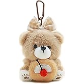 YILANFULL Cute Key Chain Plush Bear Bag Charm Teddy Bear Keychain Gift For Handbag,Purse, Backpack, Car Keys