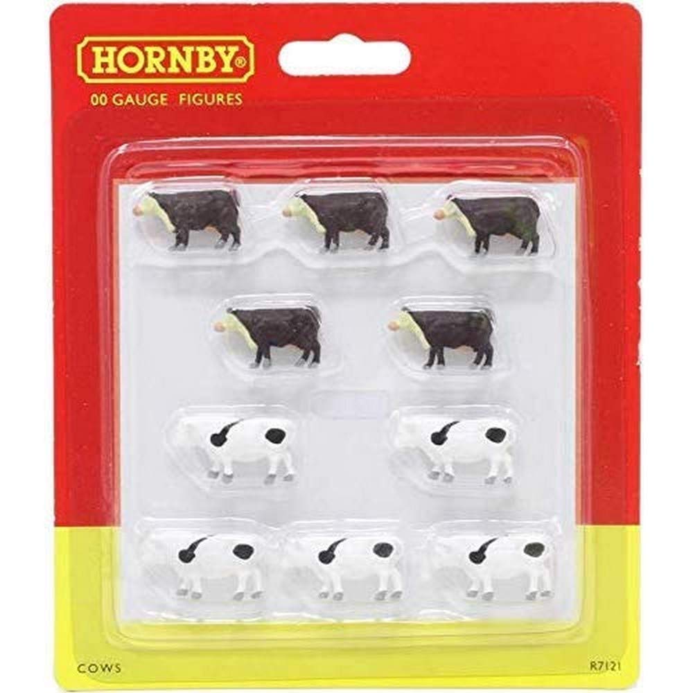 Hornby R7121 Cows for Model Railway OO Gauge, Model Train Accessories for Adding Scenery, Dioramas, Woodland, Buildings and More, Model Making Kits - 1:76 Scale Model Accessory
