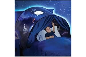 Kids Dream Bed Tent, Pop Up Bed Tents for Girls Boys, Game Tents Indoor, Space Tents, Kids Mosquito Net, Single Bed Tent for 